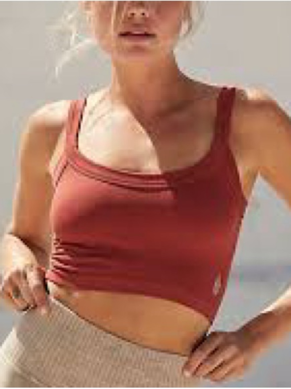 Free people movement scoop neck crop top